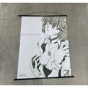 Vintage Neon Genesis Evangelion Rei Fabric Wall Scroll - Fabric